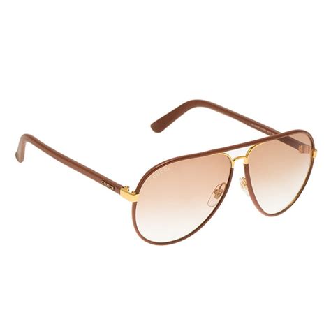 gucci brown leather sunglasses|Gucci bedazzled sunglasses.